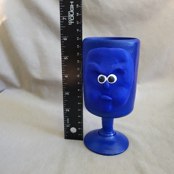 💙💦Blue Glass 🦋 Wine 🧊Cup - Picture 5 of 5